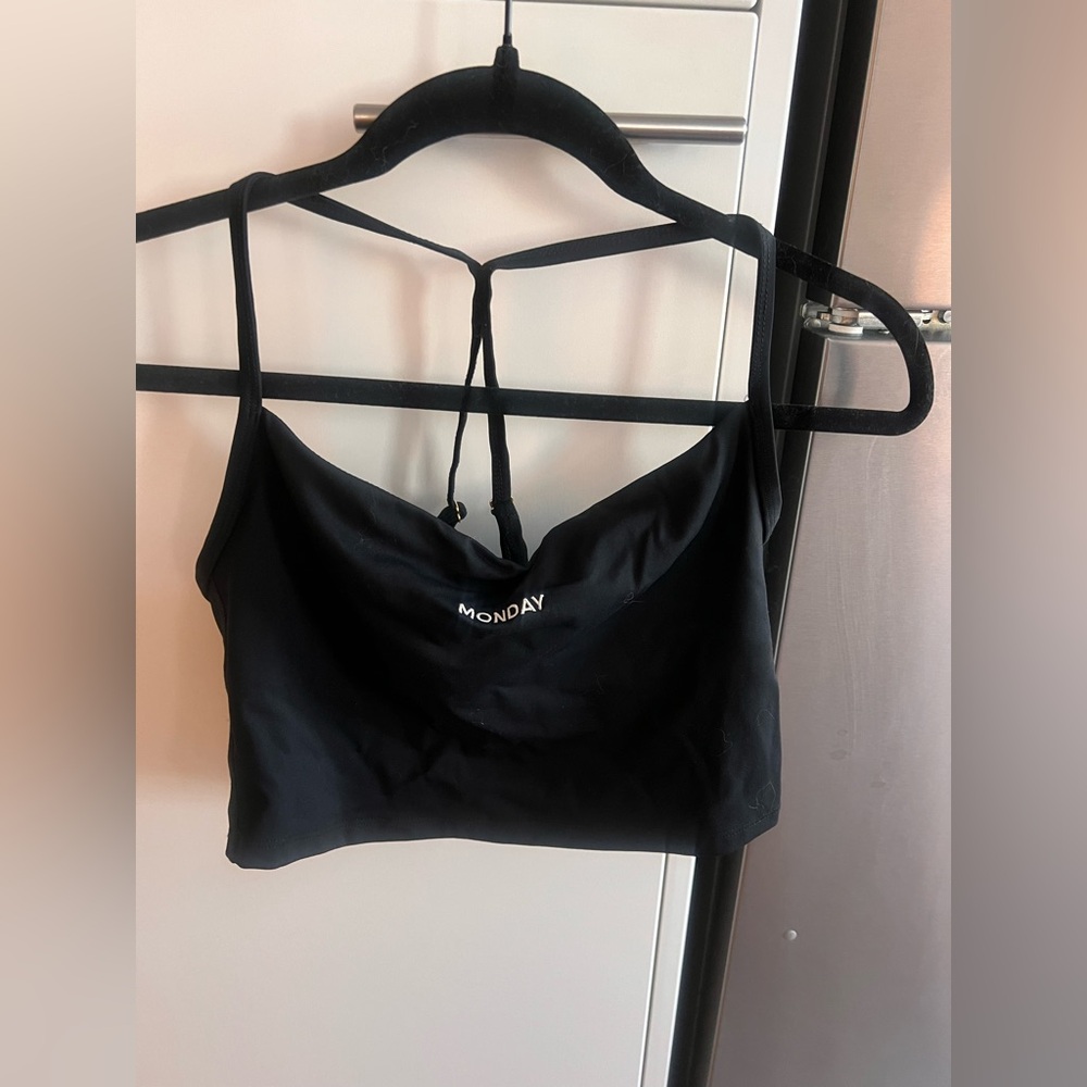 Monday Body black sports bra tank size L